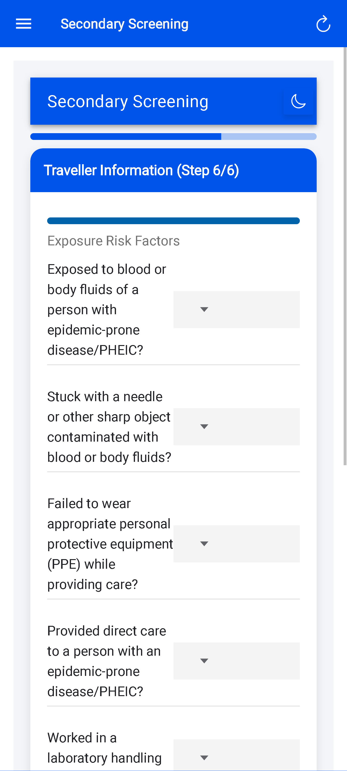 Risk factors (secondary screening) — Risk inputs (name mirrors file)
