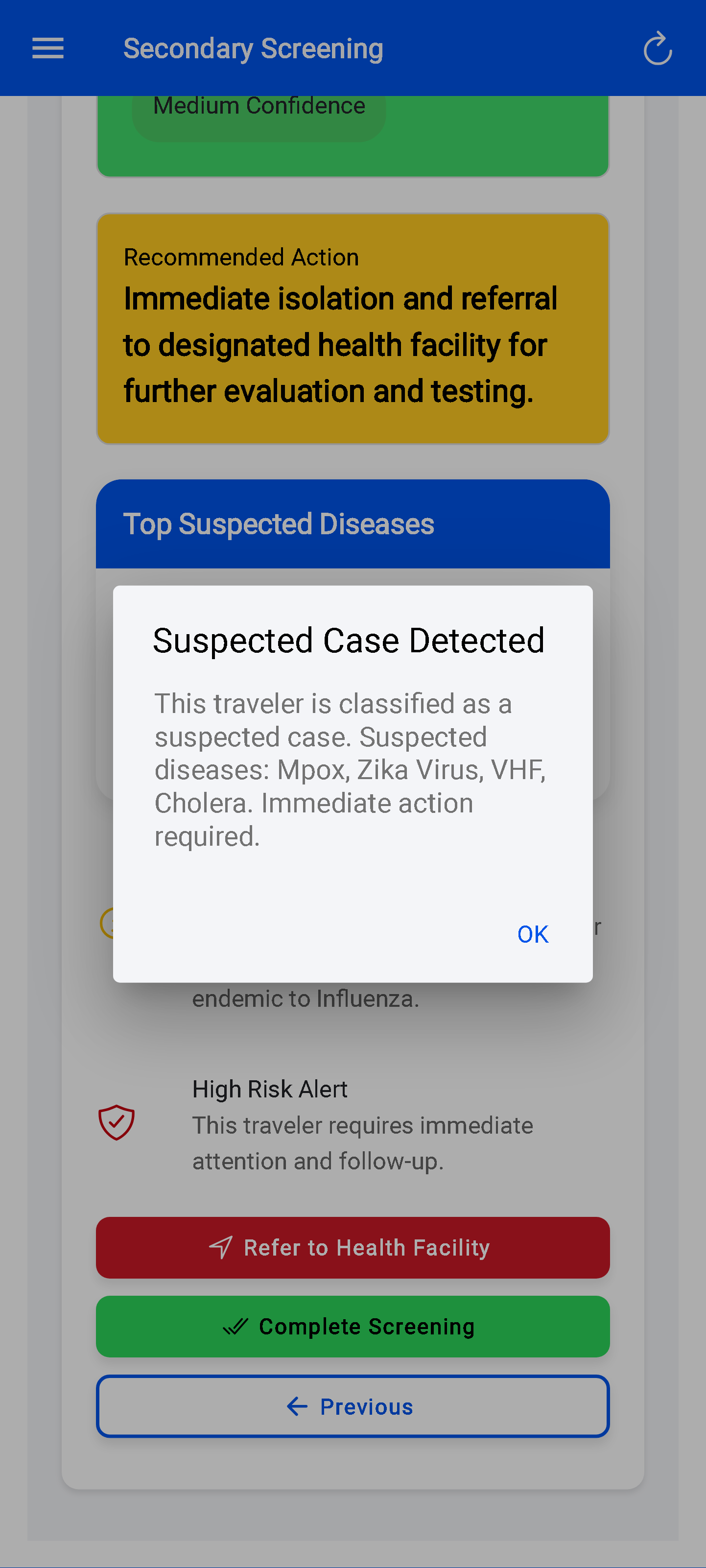 Secondary screening triage — Verify / Not event / Duplicate